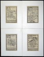 ALTE LANDKARTEN - DEUTSCH Atlas Minimus Illustratus By J. Gibson/E. Bowen: 4 Kleine Generalkarten Von Deutschland, 1774, - Autres & Non Classés