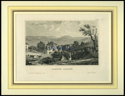 FALMOUTH HARBOUR, Gesamtansicht, Stahlstich Von B.I. Um 1840 - Lithografieën