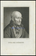 Joh. Jac. Bodmer, Schweizer Gelehrter Und Schriftsteller, Stahlstich Von - Lithographies