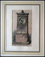 August Neanders Grab Auf Dem Jerusalemer Friedhof, Kolorierter Holzstich Um 1880 - Lithographies
