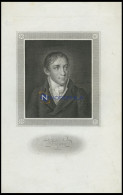 Tiedger, Poet, Stahlstich Um 1840 - Lithographies