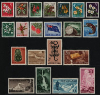 Neuseeland 1960 - Mi-Nr. 392-412 ** - MNH - Landesansichten - Unused Stamps