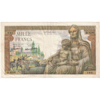 France, 1000 Francs, 1943-06-02, D.6290, TTB - 1 000 F 1942-1943 ''Déesse Déméter''