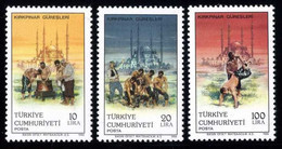 Türkiye 1986 Mi 2751-2753 MNH Kirkpinar Wrestlings - Ungebraucht