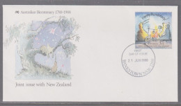 Australia 1988 Joint Issue With NZ FDC  Bankstown NSW - Cartas & Documentos