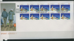 Australia 1989 Fishing Booklet Pane FDC LM APM21051 - Lettres & Documents
