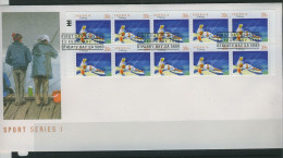 Australia 1989 Fishing Booklet Pane FDC LM APM21051 - Brieven En Documenten