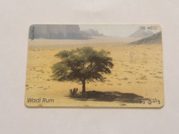 JORDAN-(JO-ALO-0014B)-Wadi Rum-(106)-(1000-445731)-(1JD)-(4/2000)-used Card+1card Prepiad Free - Jordan