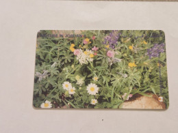 JORDAN-(JO-ALO-0025A)-Chrysanthemum Flower-(120)-(1200-151284)-(15JD)-(8/2000)-used Card+1card Prepiad Free - Jordan