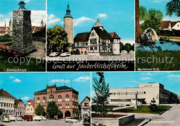 72886904 Tauberbischofsheim Bismarckturm Schloss Bischemer Kroet Marktplatz Krei - Tauberbischofsheim