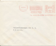 Denmark Cover With Meter Cancel Svendborg 7-11-1940 A/S Öxenbjerg Dampmölle MANITOBA Det Bedste Mel - Brieven En Documenten