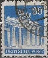 GERMANY 1948 Buildings - Brandenburg Gate. - 30pf. - Blue FU - Used