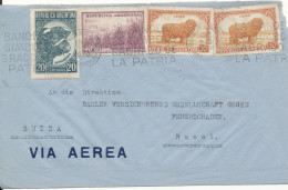 Argentina Air Mail Cover Sent To Switzerland 1948 Topic Stamps - Brieven En Documenten