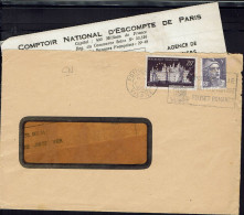 1953. Comptoir National D'Escompte De Paris. Affranchissement Timbres Perforés CN Sur Enveloppe à Fenêtre Pour Poitiers. - Briefe U. Dokumente