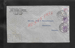 LETTRE COMMERCIALE DE SINO TRADING COMPAGNY HONG KONG SUR TIMBRE CACHET VICTORIA HONG KONG 1938 : - 1941-45 Ocupacion Japonesa