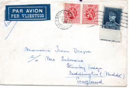 75257 - Belgien - 1932 - 1,75F Albert M Képi MiF A LpBf BRUXELLES -> Grossbritannien - 1931-1934 Quepis