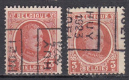 3140 Voorafstempeling Op Nr 192 - HUY 1923 HOEI - Positie A & B - Rollenmarken 1920-29