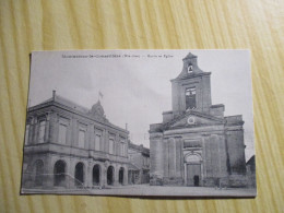 CPA Montastruc-la-Conseillère (31).Mairie Et église. - Montastruc-la-Conseillère
