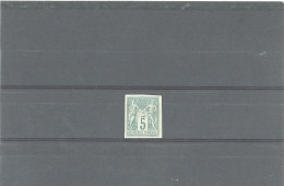 -COLONIES GÉNÉRALES-N°31.TYPE SAGE -5c VERT N* - Used Stamps