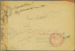 Cover SS Fieldpost Cover From Soldier Of The SS-Panzer Division "Wiking" (end Of 1944?) To Santpoort But Due To Relocati - Other & Unclassified