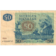 Suède, 50 Kronor, 1984, 1984, KM:53d, TB - Sweden