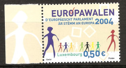 Luxembourg 2004 N° 1594 ** Vote, Elections Européennes, Europe, Démocratie, Parlement, Parti Vert, Politique - Neufs