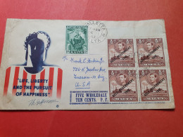 Malte - Enveloppe Commémorative, De Valletta Pour Les USA En 1953 - Réf 3315 - Malta (...-1964)