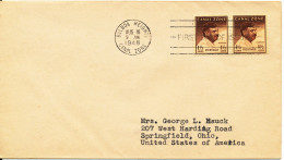 Canal Zone FDC 16-8-1948 1½ Cent In Pair - Canal Zone