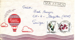 Argentina Cover Sent Air Mail To Switzerland 18-12-1990 With Topic Stamps FLOWERS - Lettres & Documents