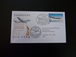 Lettre Vol Special Flight Cover Frankfurt New York Jubilee Flight Lufthansa 2005 - Lettres & Documents