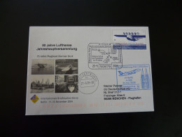 Lettre Vol Special Flight Cover Koln Munchen 50 Years Of Reopening Lufthansa 2005 - Lettres & Documents