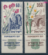 Israel 98-99 Mit Tab (kompl.Ausg.) Postfrisch 1954 Blumen (10340839 - Nuevos (con Tab)