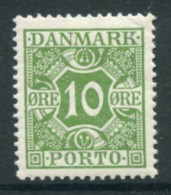 DENMARK 1921-27 Postage Due Numeral And Crowns 10 Øre LHM / *.  Michel Porto 13 - Strafport