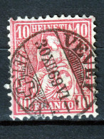 Suisse 1881 N° 51 Helvetia Assise Belle Oblitération (Vevey) - Used Stamps