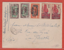 TCHAD LETTRE PAR AVION DE 1933 DE FORT LAMY POUR GRENOBLE FRANCE - Lettres & Documents