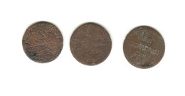 558/ France : 3 X 1 Centime DUPRE (en L'état) - 1 Centime