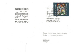 Sweden  1982  - Chirstmas Stamp Mi 1212 Cancellation Post Expo Haydn Och Hans Tid - Music, Composer, Notes  28.12.82 - Covers & Documents