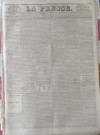 Journal LA PRESSE Du 22 Mars 1848 - APRES LA REVOLUTION - GOUVERNEMENT PROVISOIRE - L'AMORTISSEMENT DE L'EMPRUNT - 1800 - 1849