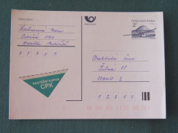 Czech Republic 1994 Stationery Postcard Hora Rip Mountain Sent Locally - Covers & Documents