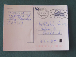 Czech Republic 1994 Stationery Postcard Hora Rip Mountain Sent Locally - Covers & Documents