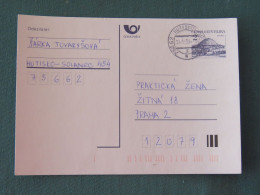 Czech Republic 1994 Stationery Postcard Hora Rip Mountain Sent Locally - Covers & Documents