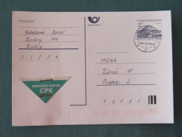 Czech Republic 1994 Stationery Postcard Hora Rip Mountain Sent Locally - Covers & Documents