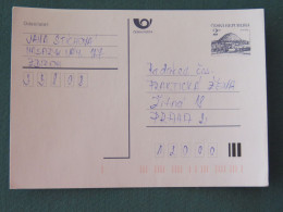 Czech Republic 1994 Stationery Postcard Hora Rip Mountain Sent Locally - Covers & Documents