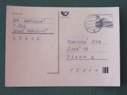 Czech Republic 1994 Stationery Postcard Hora Rip Mountain Sent Locally - Covers & Documents