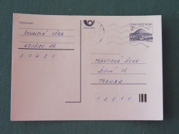 Czech Republic 1994 Stationery Postcard Hora Rip Mountain Sent Locally - Covers & Documents