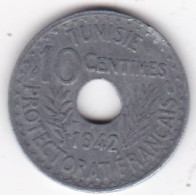 Tunisie Protectorat Français. 10 Centimes 1942 , En Zinc, Lec# 117 - Tunisia