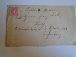 ZA488.44  LIECHTENSTEIN  Cover -   1885  .Mauren  (Barth.Batliner) Via  Vaduz Sent To Triesenberg -Austrian Period - ...-1912 Préphilatélie