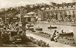 CPA Folkestone The Childrens Boating Pool Kent Angleterre 1954 - Folkestone