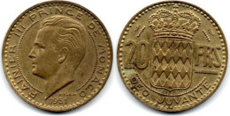 MA 29880 / Monaco 20 Francs 1951 TTB - 1960-2001 Nieuwe Frank