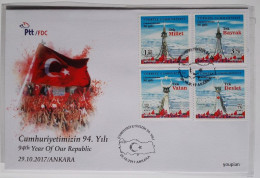 Türkiye 2017, FDC - 94th Year Of Our Republic - FDC